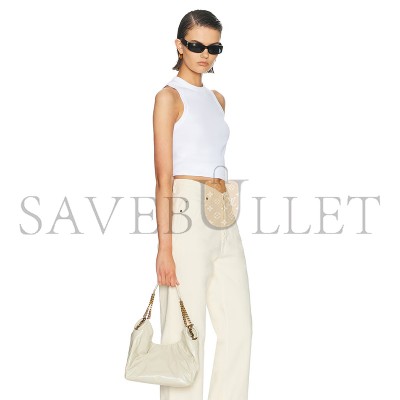 YSL HORTENSE SMALL HOBO IN SHINY LEATHER 871222 (24.5*22.5*8.5cm)